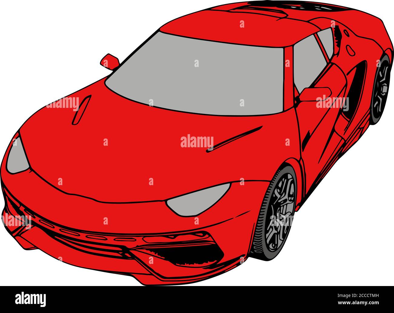 red sport car vector Stock Vector Image & Art - Alamy
