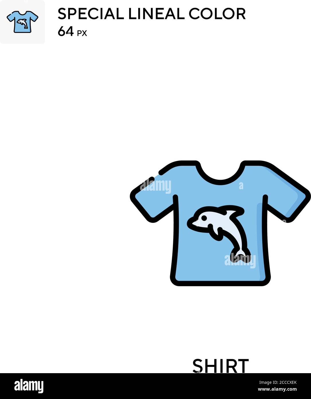 Shirt Special lineal color icon. Illustration symbol design template ...