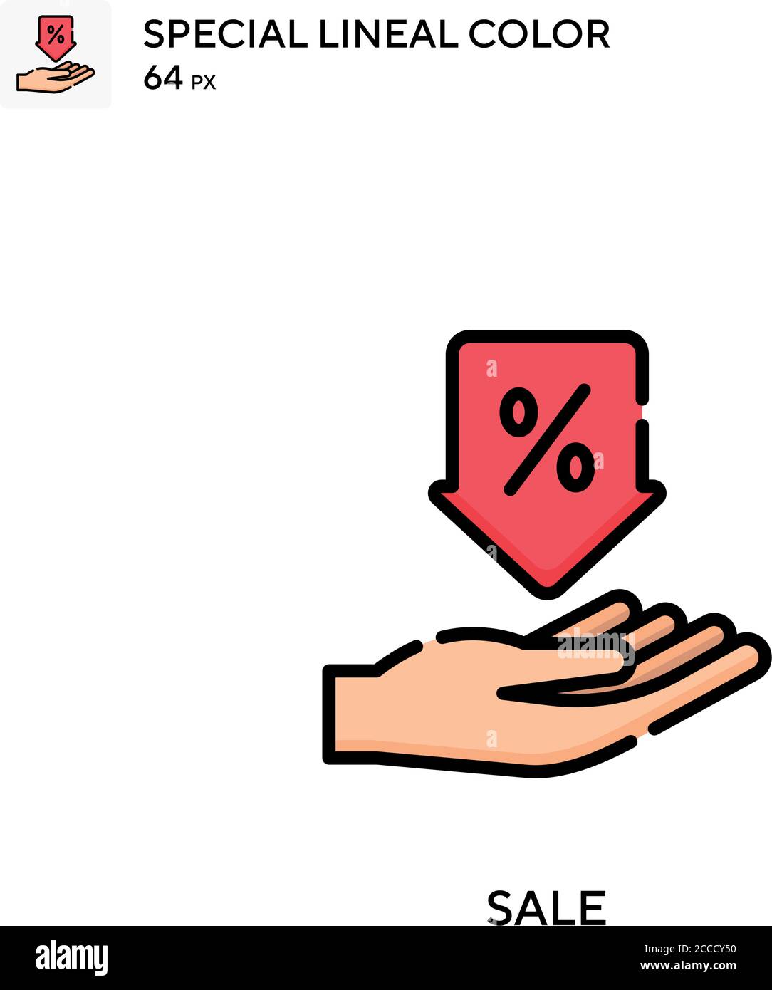 Sale Special lineal color icon. Illustration symbol design template for ...