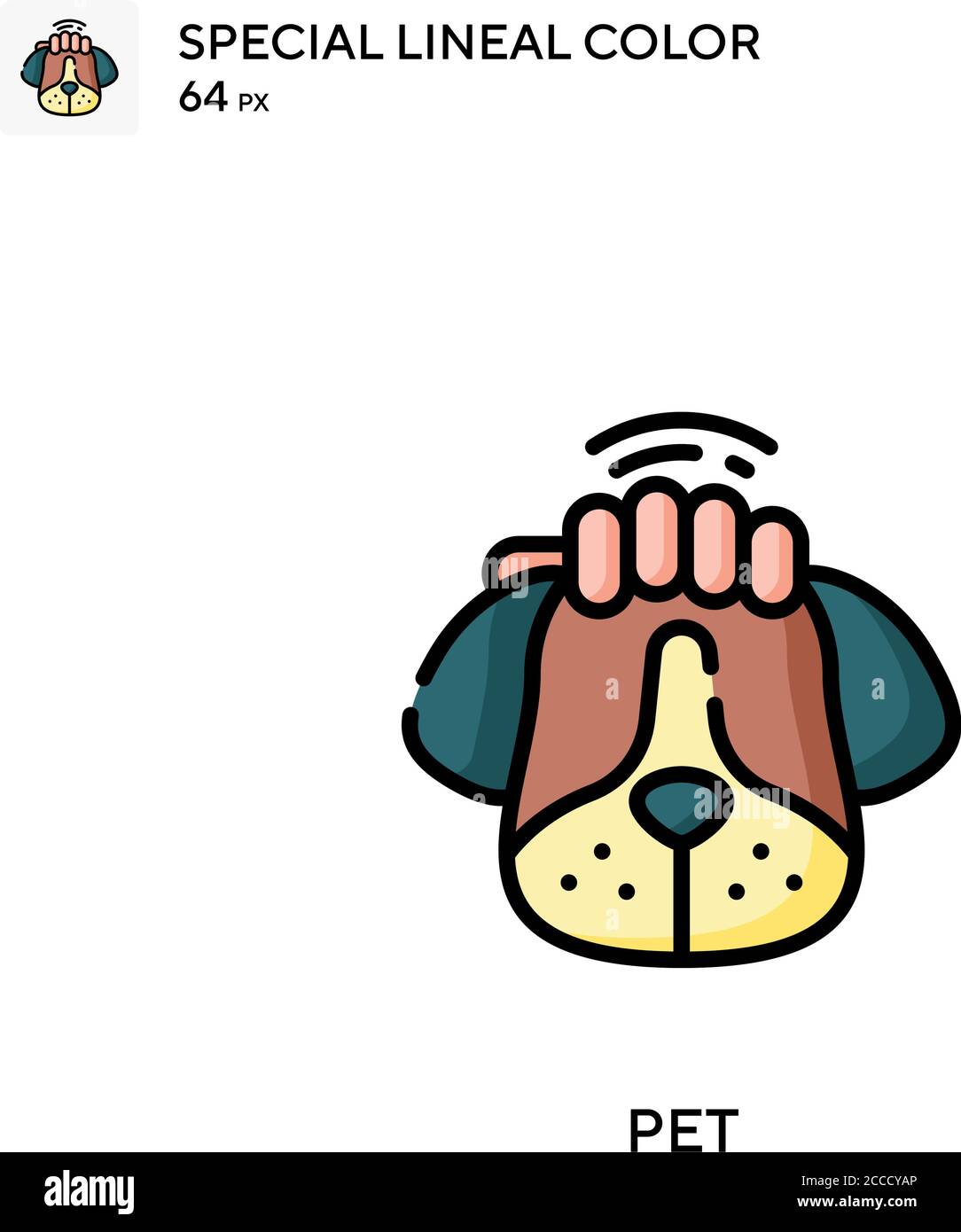 Pet Special lineal color icon. Illustration symbol design template for ...