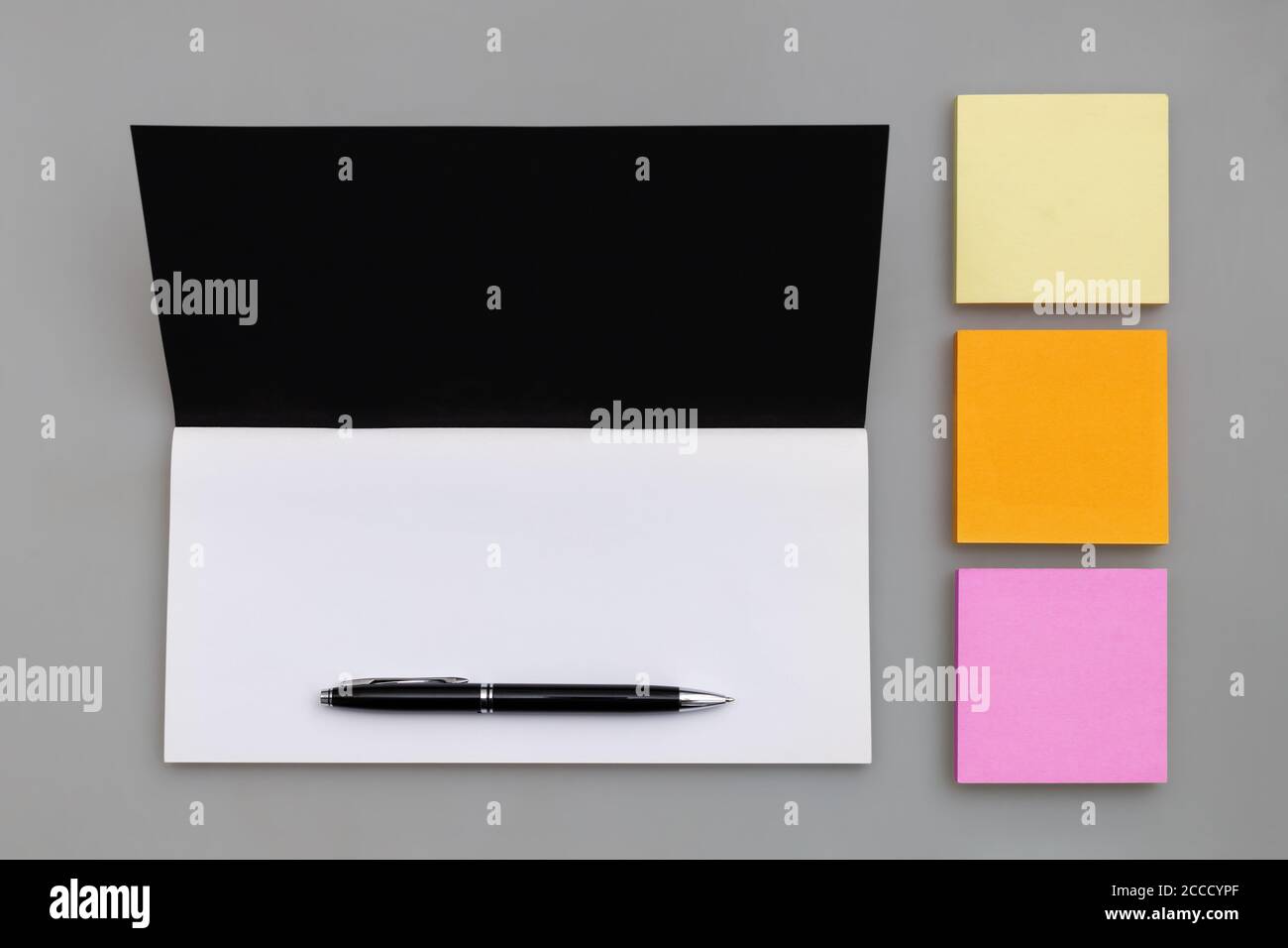 Open notebook sticky notes hi-res stock photography and images - Alamy