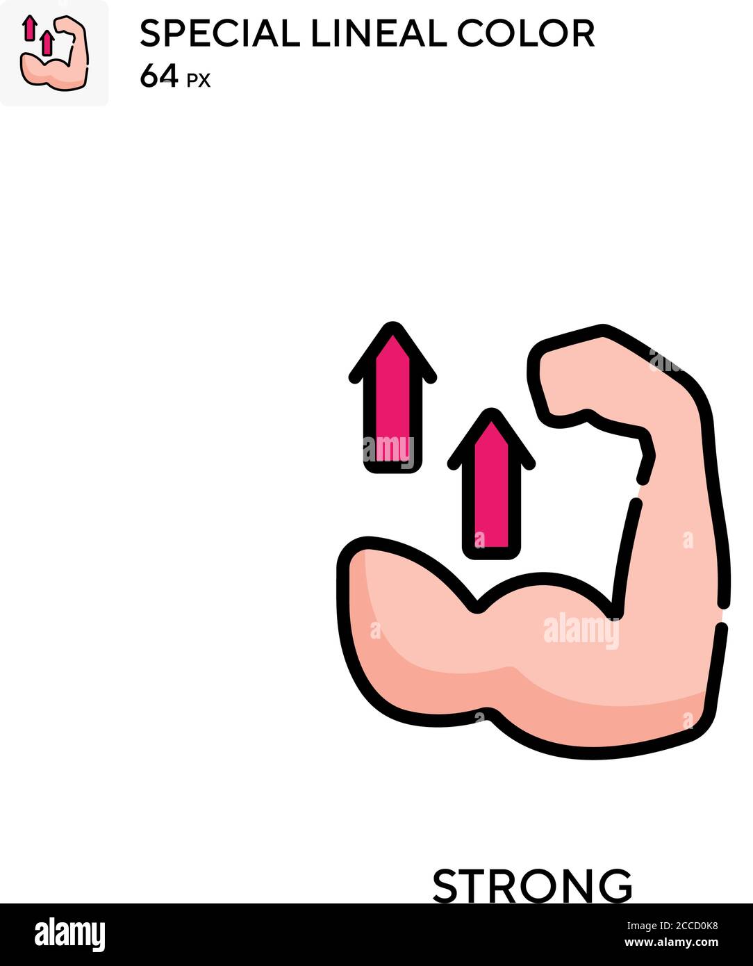 Strong Special lineal color icon. Illustration symbol design template ...