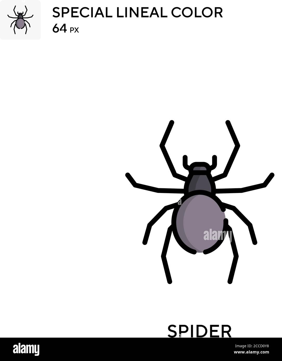 Spider Special lineal color icon. Illustration symbol design template ...
