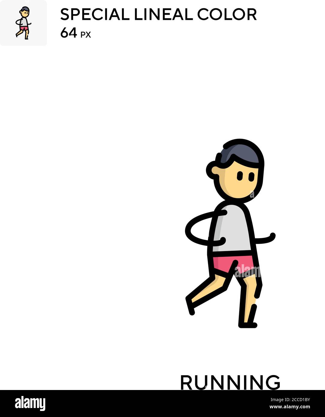 Running Special lineal color icon. Illustration symbol design template ...