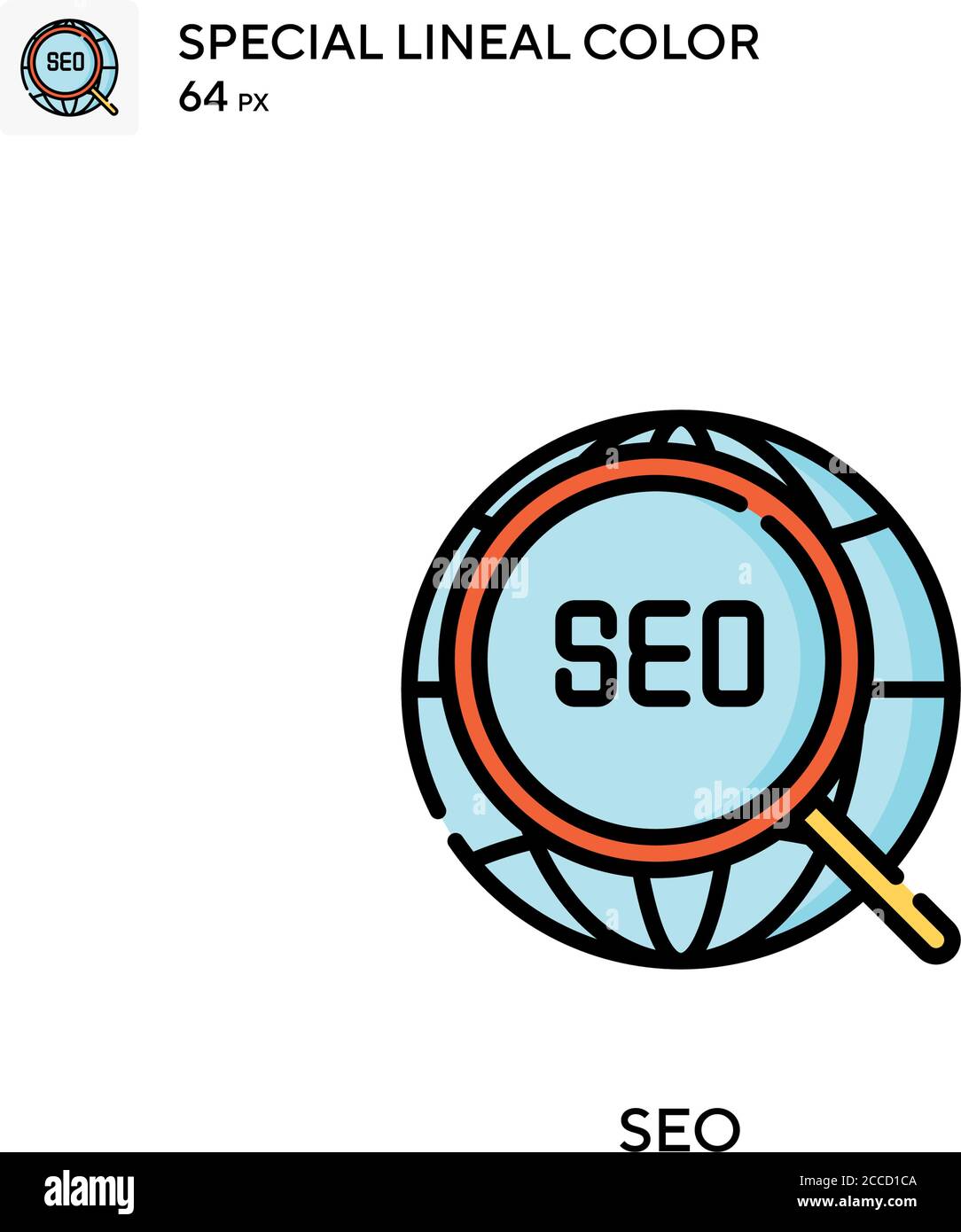 Seo Special lineal color icon. Illustration symbol design template for ...