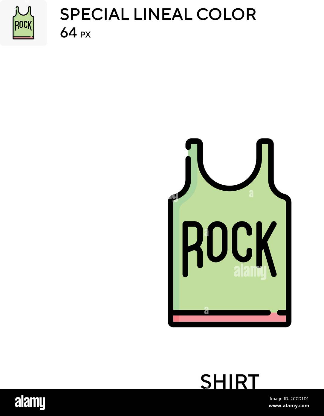 Shirt Special lineal color icon. Illustration symbol design template ...