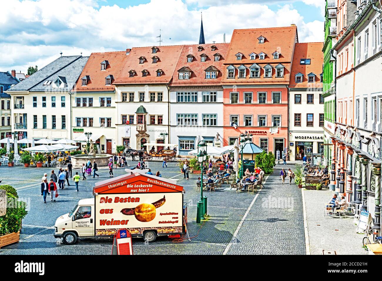 Weimar marktplatz ; Weimar Market Place Stock Photo Alamy