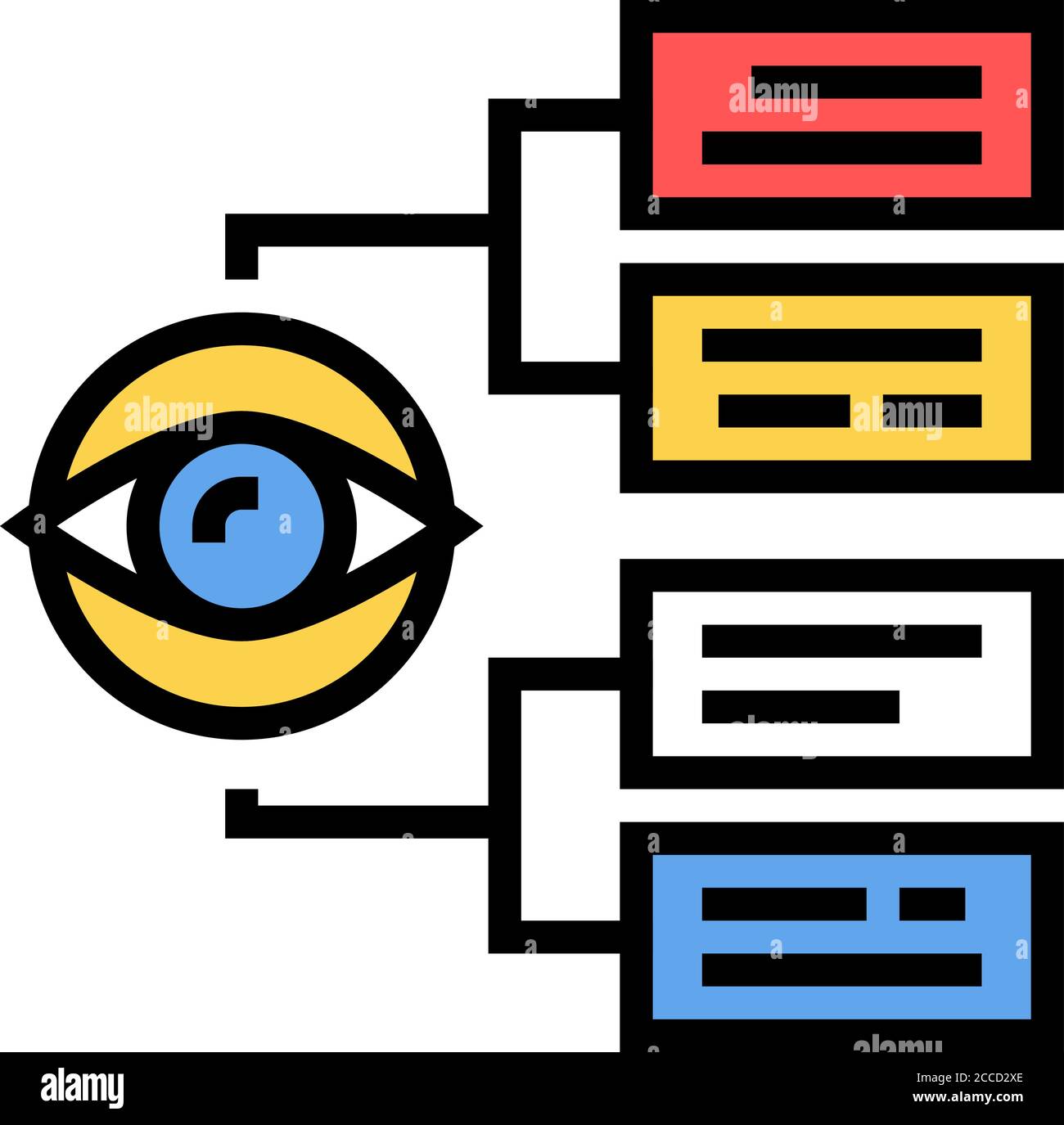tasks vision color icon vector illustration Stock Vector Image & Art ...