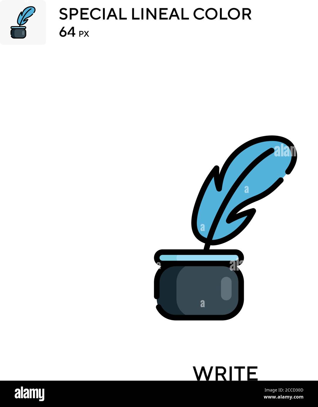 Write Special lineal color icon. Illustration symbol design template ...