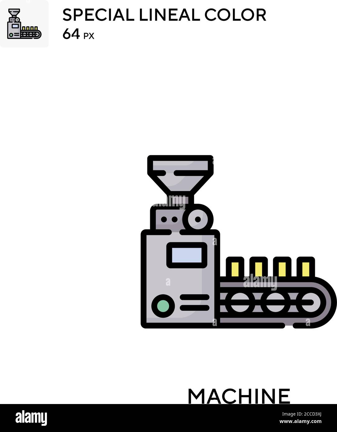Machine Special lineal color icon. Illustration symbol design template ...