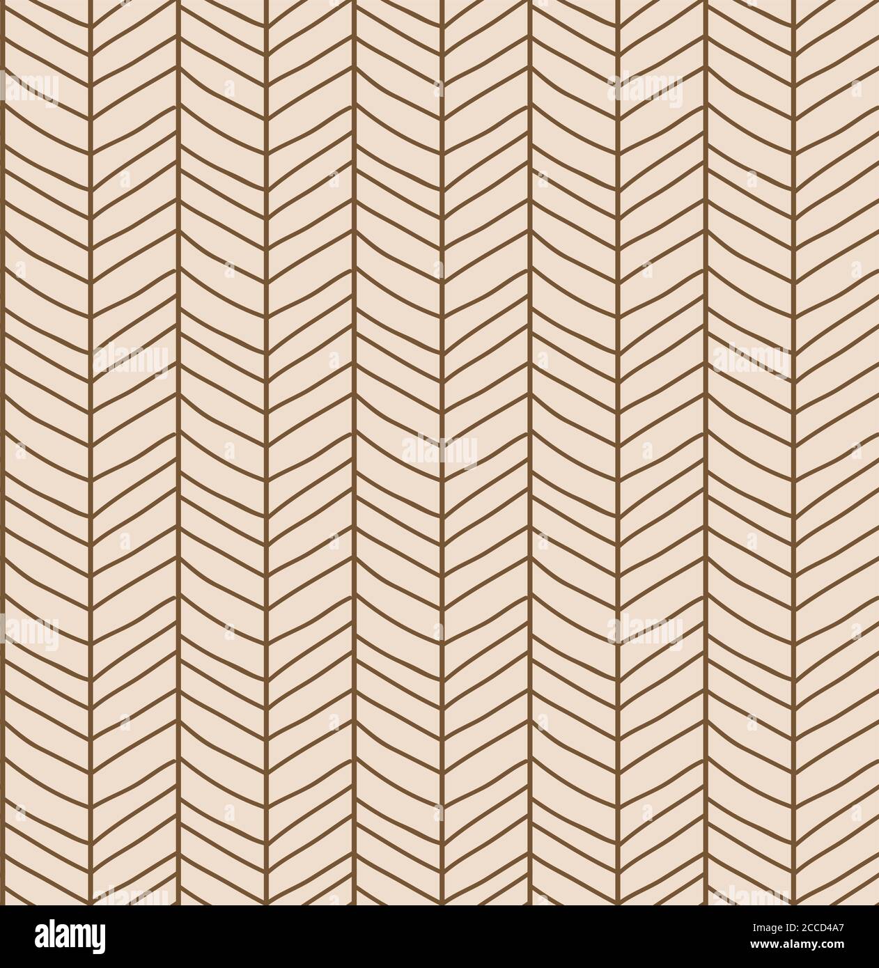 Seamless pattern with hand drawn chevron line grid, vector illustration ...
