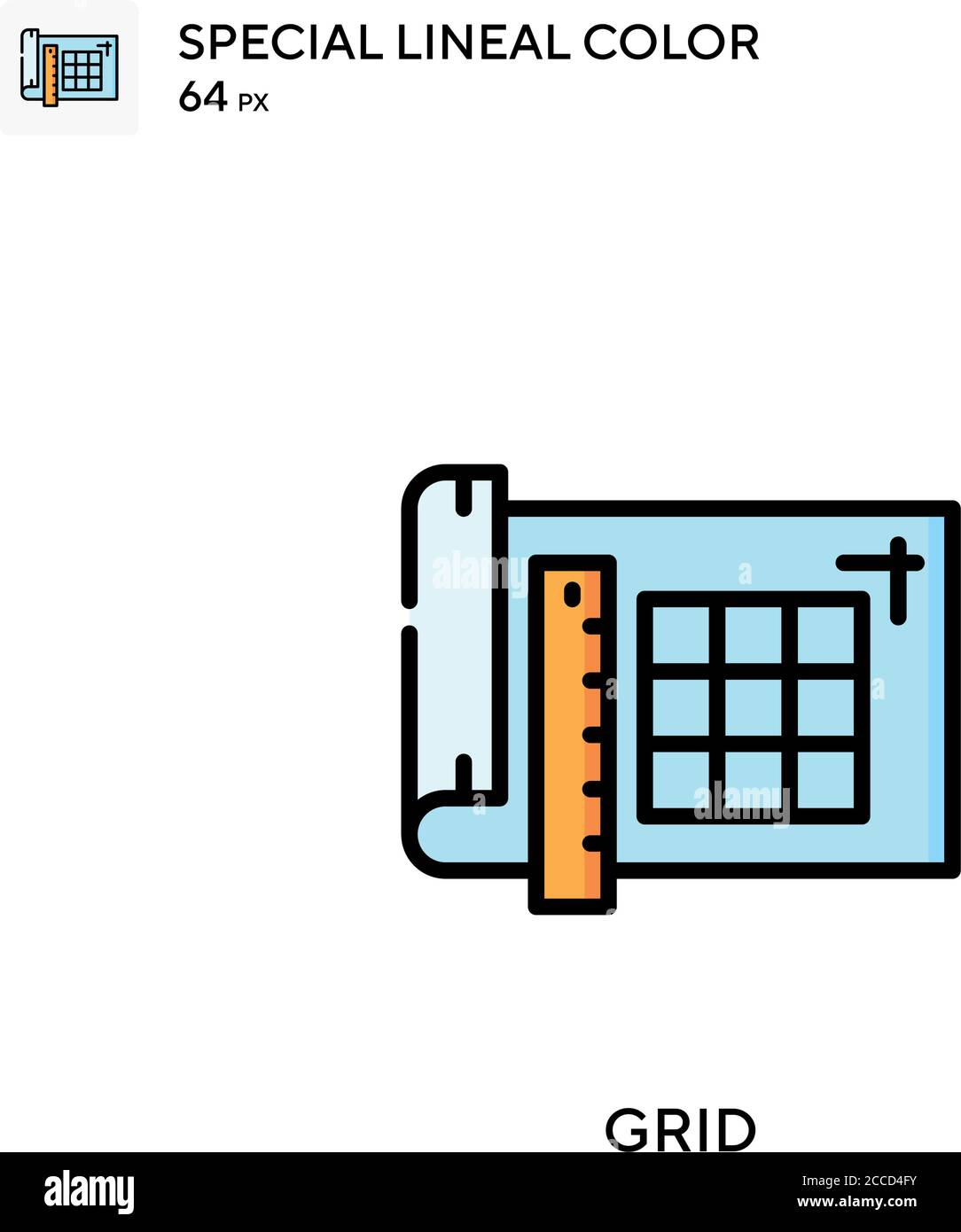 Grid Special lineal color icon. Illustration symbol design template for ...