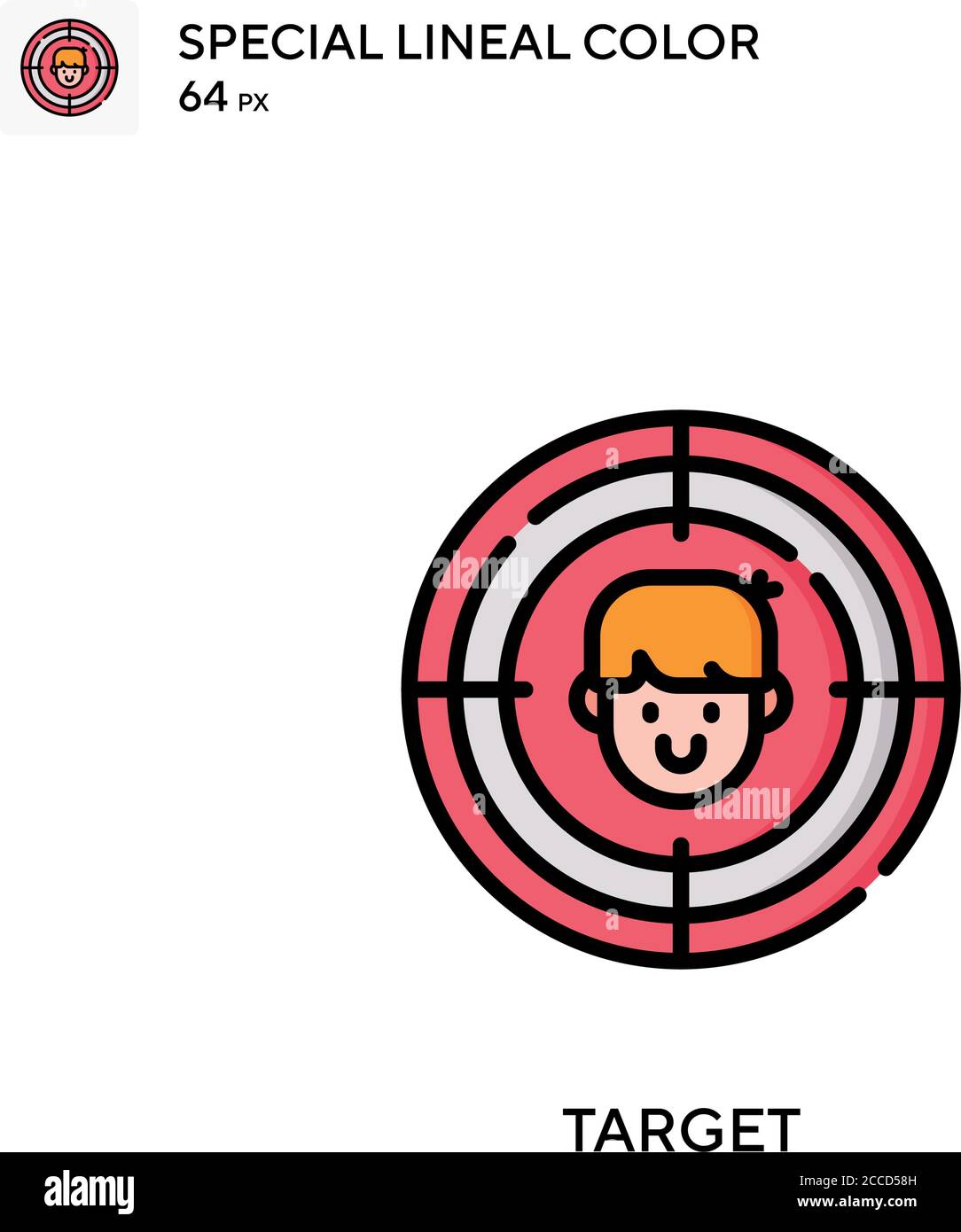 Target Special lineal color icon. Illustration symbol design template ...
