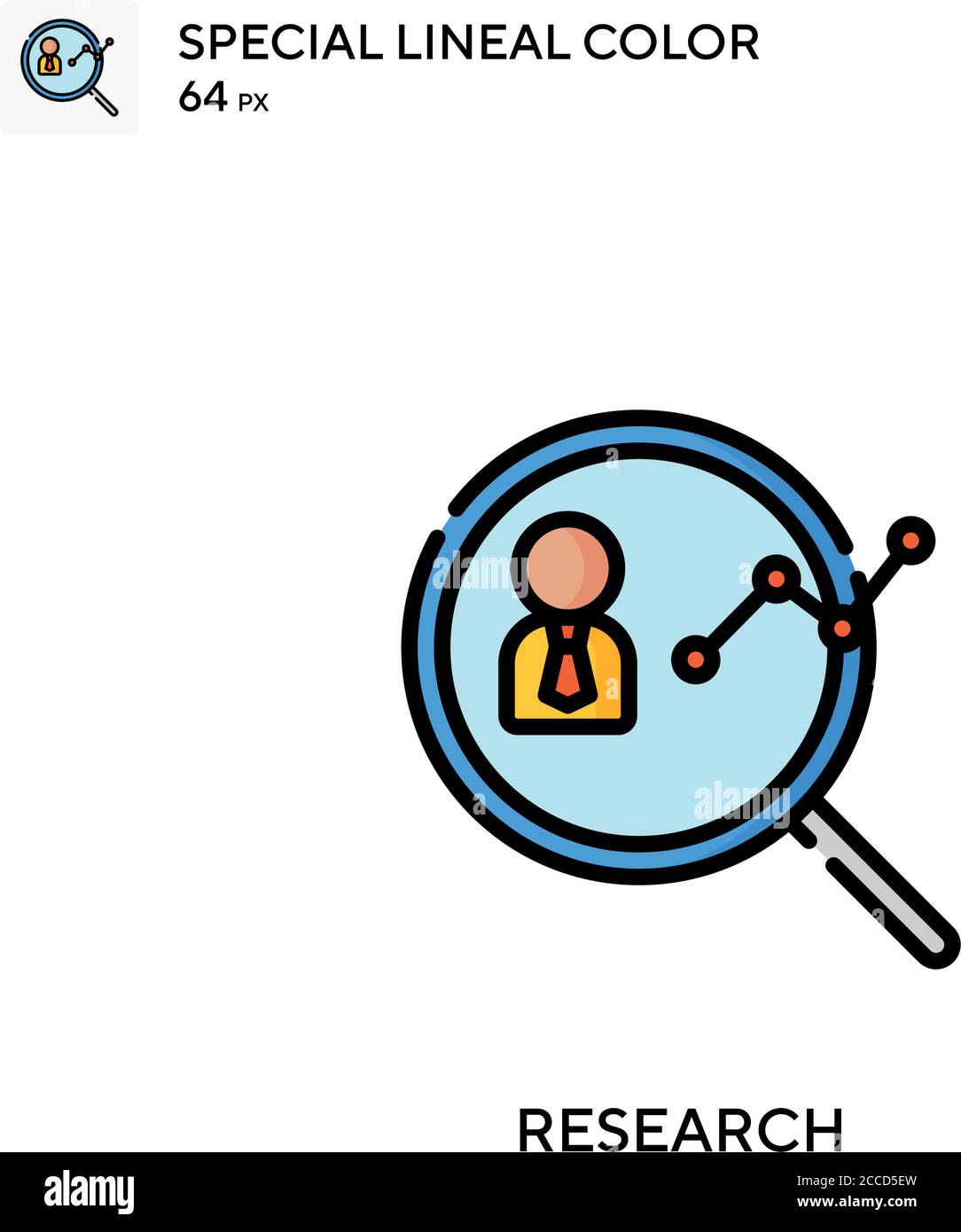 Research Special lineal color icon. Illustration symbol design template ...