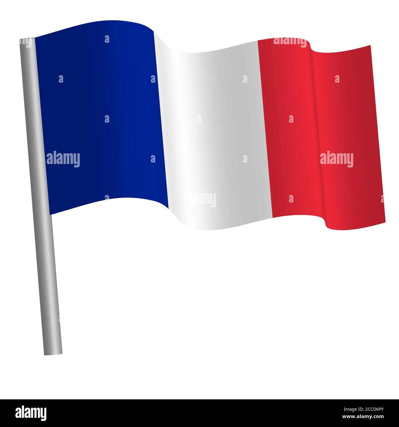 French flag waving Stock Photo Alamy