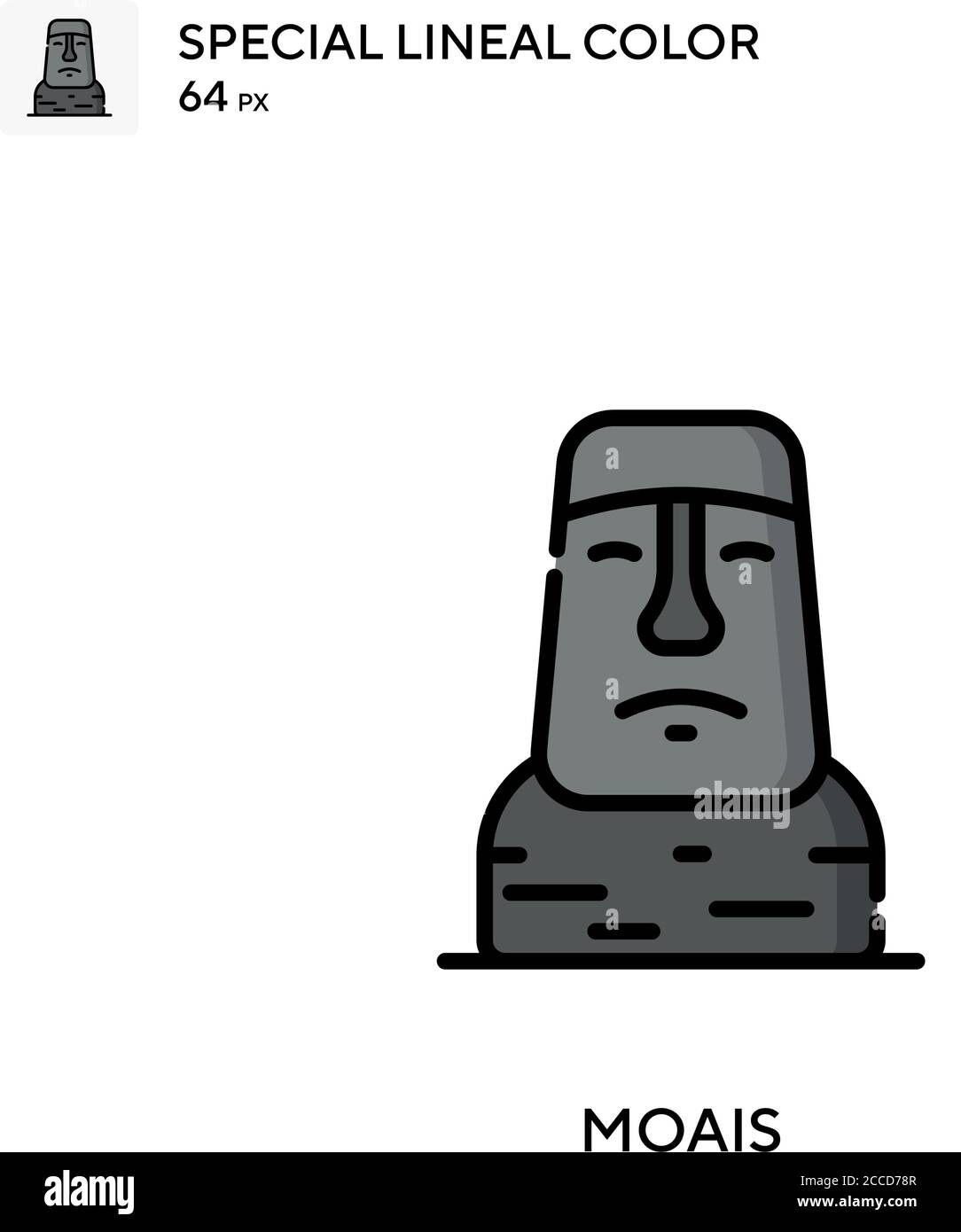 Moyai Emoji Moai Emoji Easter Island Black Sticker for Sale by