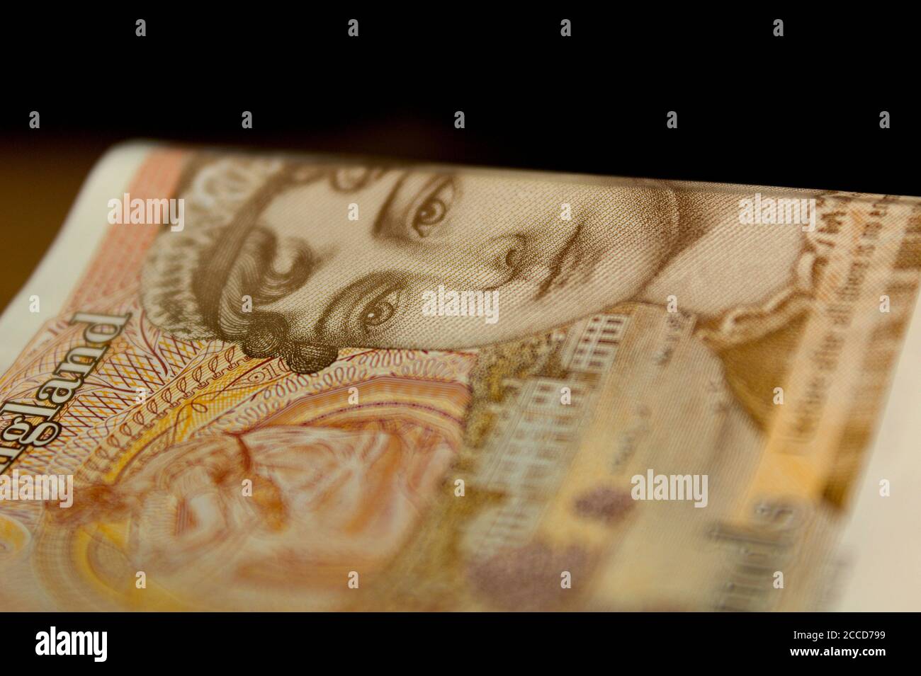 Jane Austen on ten pound note Stock Photo