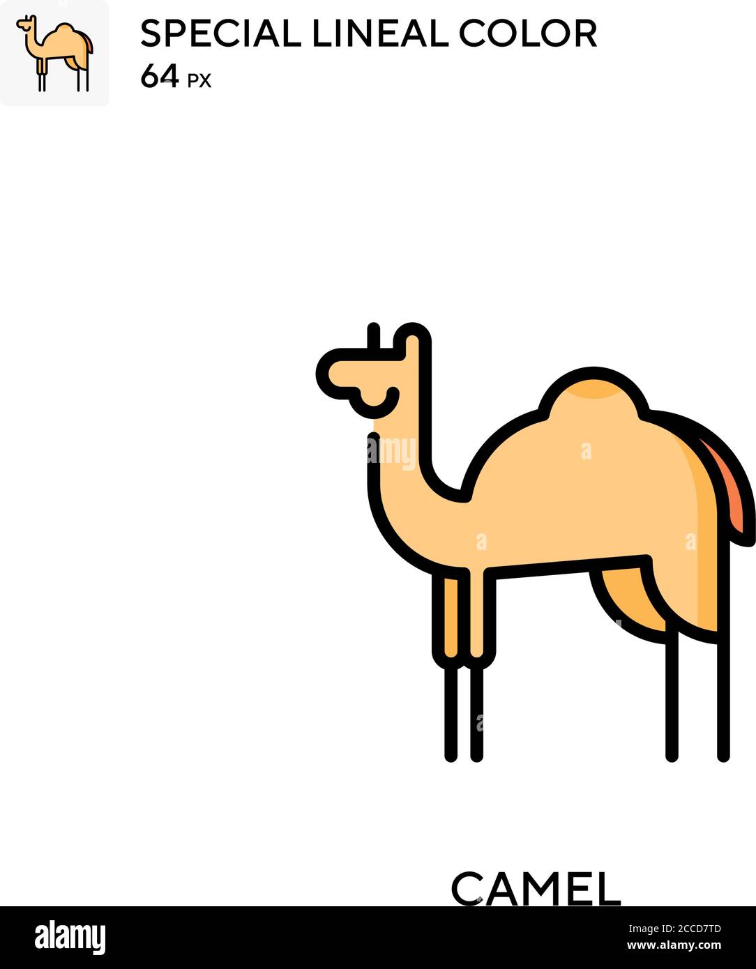 Camel Special Lineal Color Icon Illustration Symbol Design Template For Web Mobile Ui Element Perfect Color Modern Pictogram On Editable Stroke Stock Vector Image Art Alamy