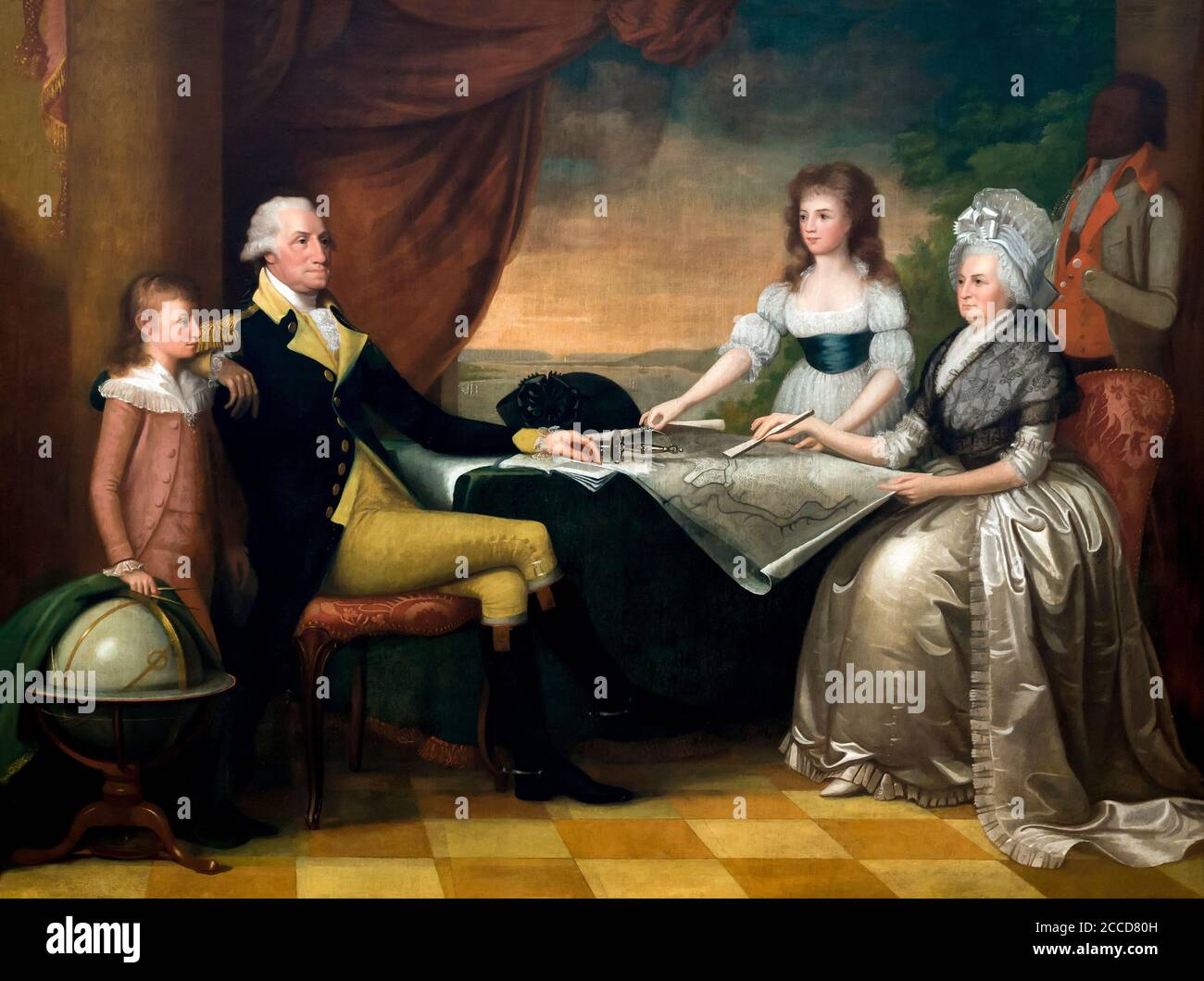 The Washington Family, Edward Savage, circa 1790-1796, National Gallery of Art, Washington DC, USA, North America Stock Photo