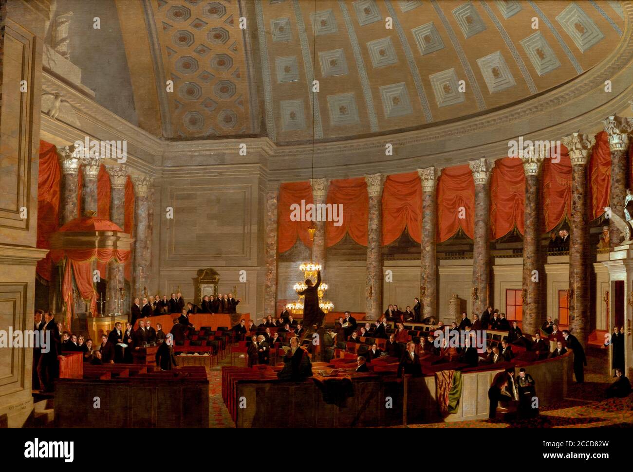 The House of Representatives, Samuel Finley Breese Morse, 1822, National Gallery of Art, Washington DC, USA, North America Stock Photo