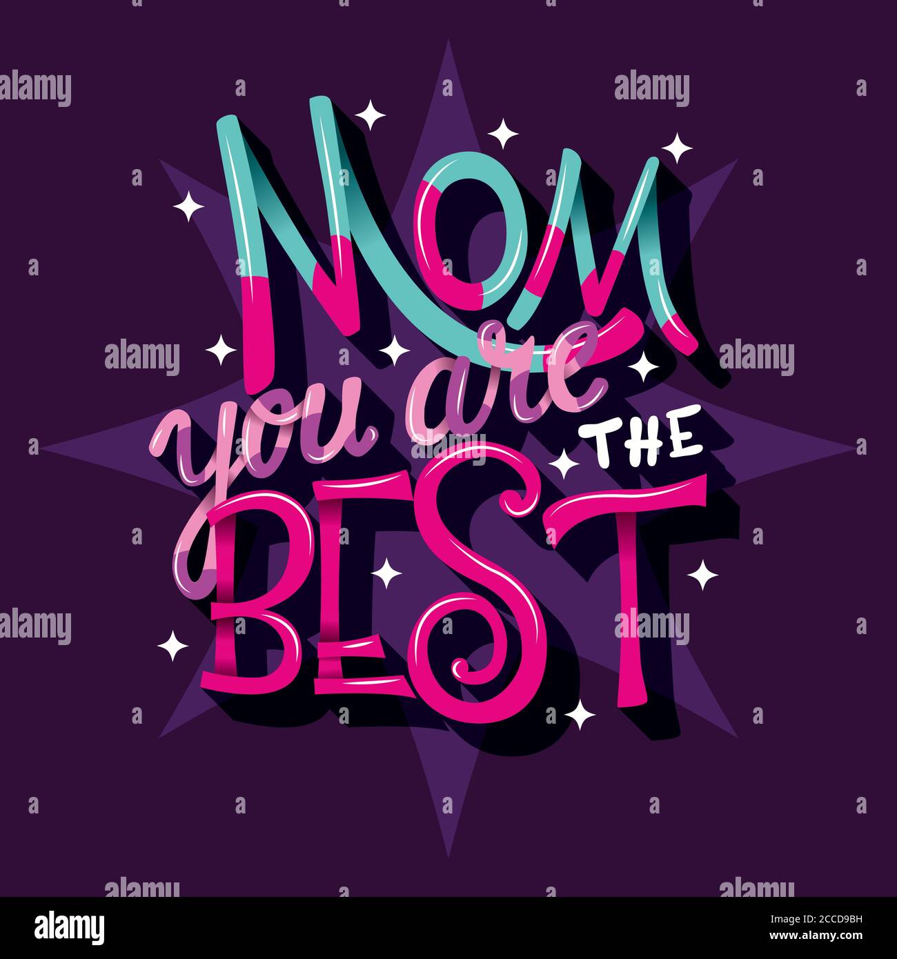 Mom you are the best, Happy Mother’s Day, hand lettering typography