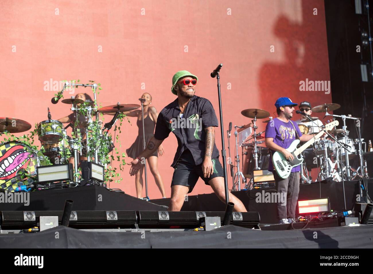 24.8.2019 Richfield Avenue Reading Berkshire UK Anderson Paak and the free nationals perform on the main stage on day two at reading festival Stock Photo