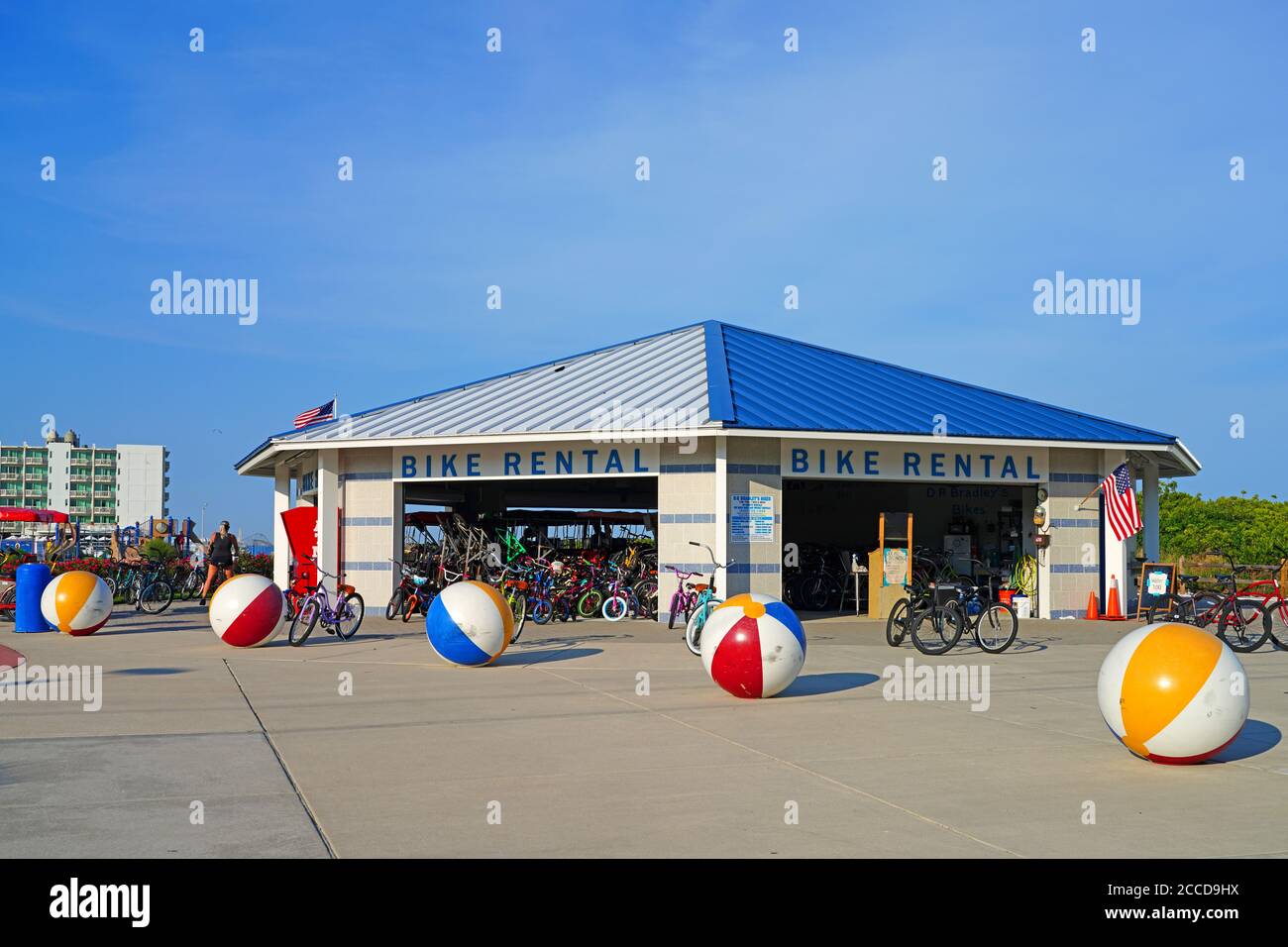 WILDWOOD CREST, NJ 21 JUL 2020 View of the beach in Wildwood Crest