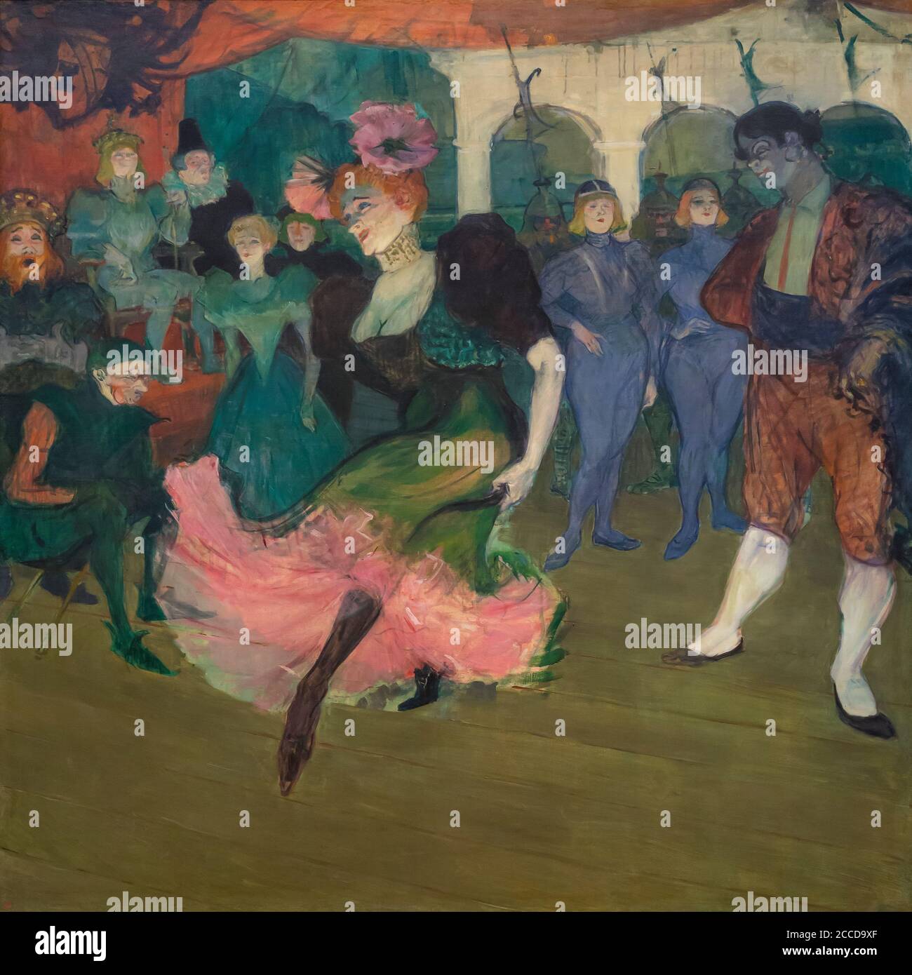 Marcelle Lender Dancing the Bolero in Chilperic, Henri de Toulouse-Lautrec, 1895-1896, National Gallery of Art, Washington DC, USA, North America Stock Photo