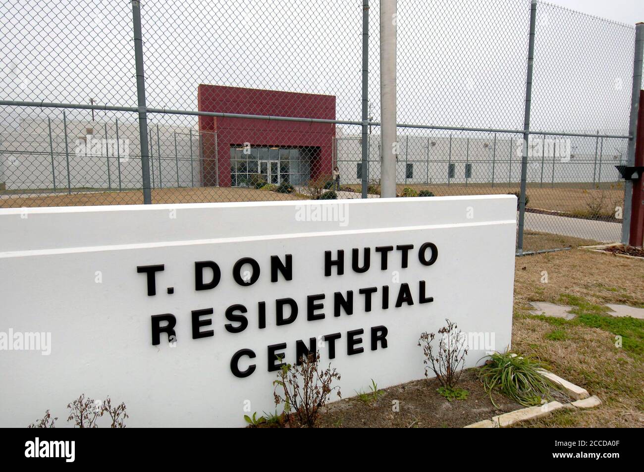Taylor, TX USA, February 9, 2007: The privately-run T. Don Hutto Residential Center is one of only two federal Immigration and Customs Enforcement (ICE) detention facilities for families with children in the United States. The prison, run by CCA, has come under fire for alleged lack of education for children in the facility. ©Bob Daemmrich Stock Photo