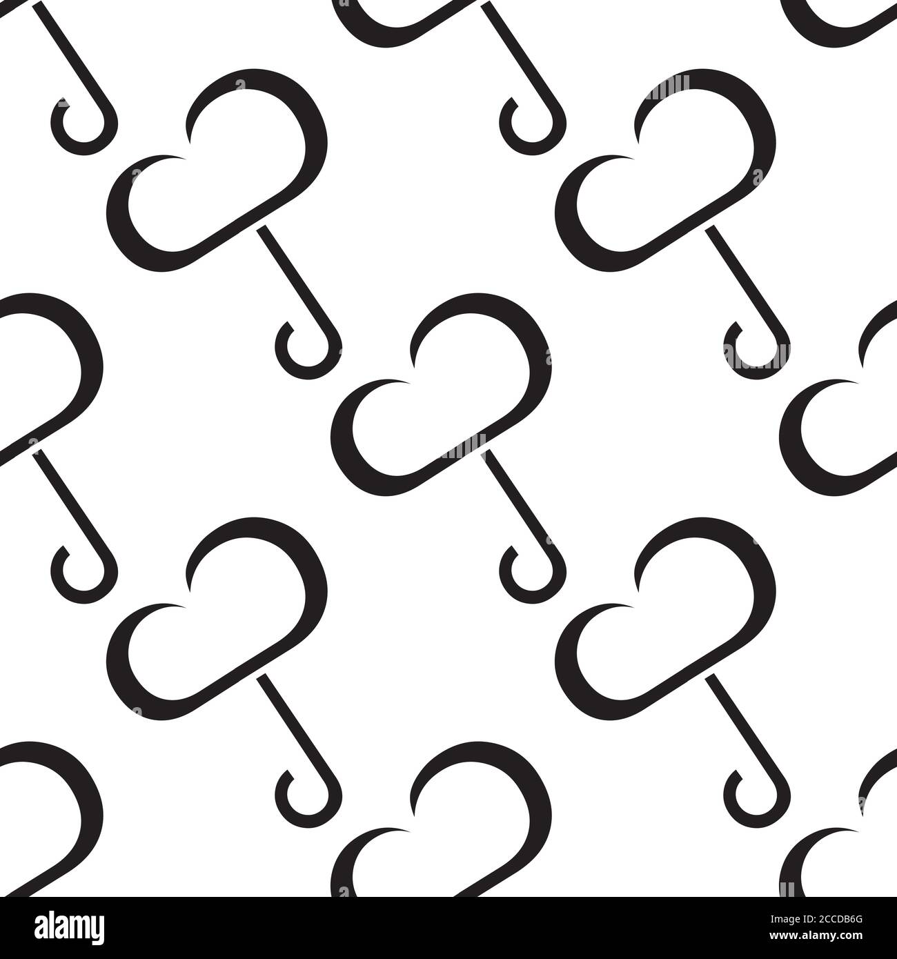 Seamless pattern with black cloud umbrella Stock Vector Image & Art - Alamy