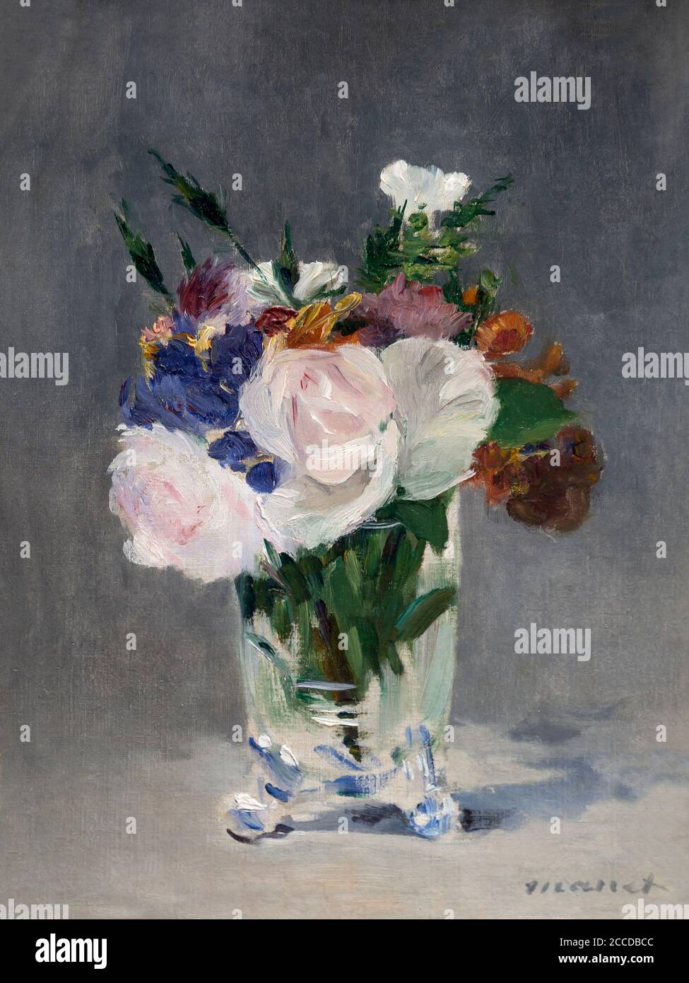 Flowers in a Crystal Vase, Edouard Manet, circa 1882, National