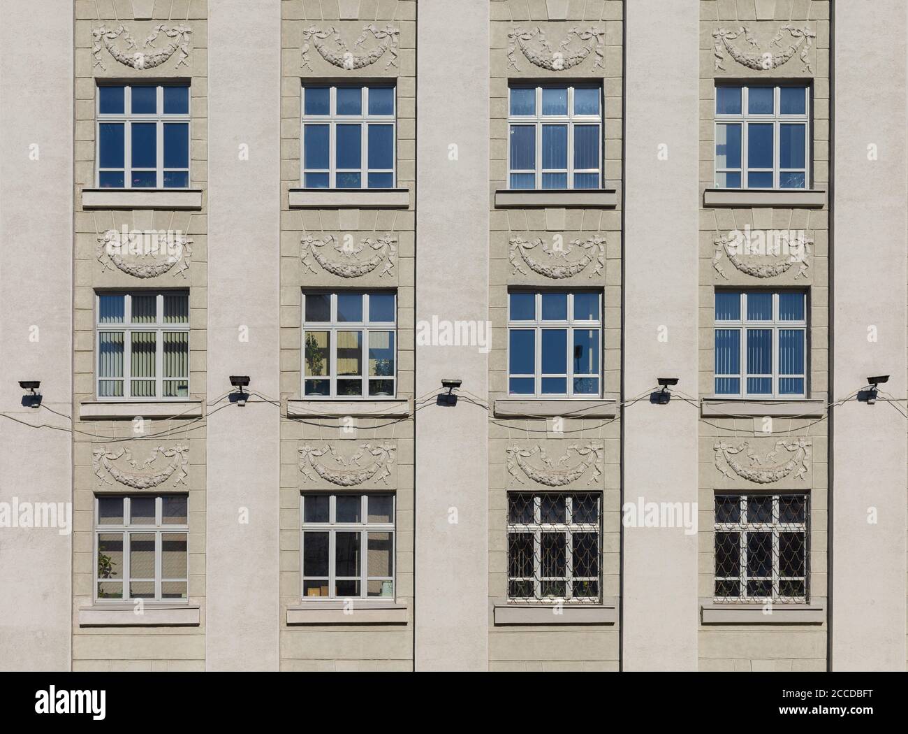 Elements of architecture of buildings, windows texture, arches, frames ...