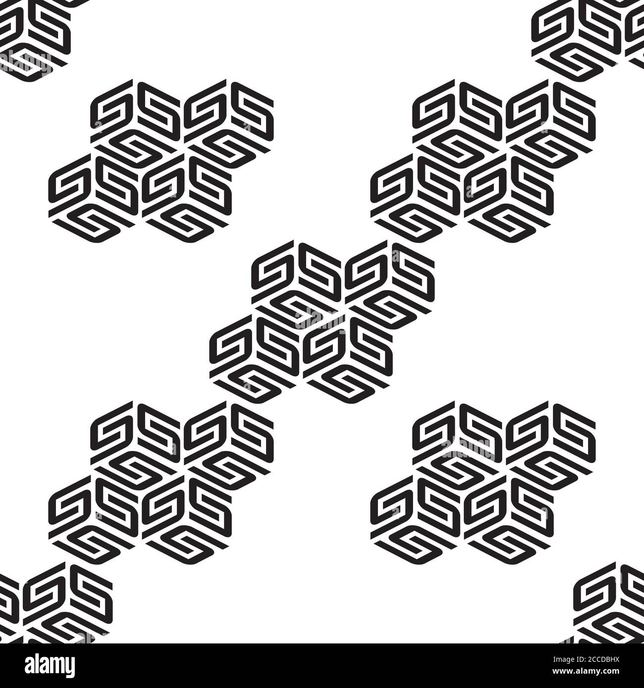 Seamless pattern with black letter S Stock Vector Image & Art - Alamy