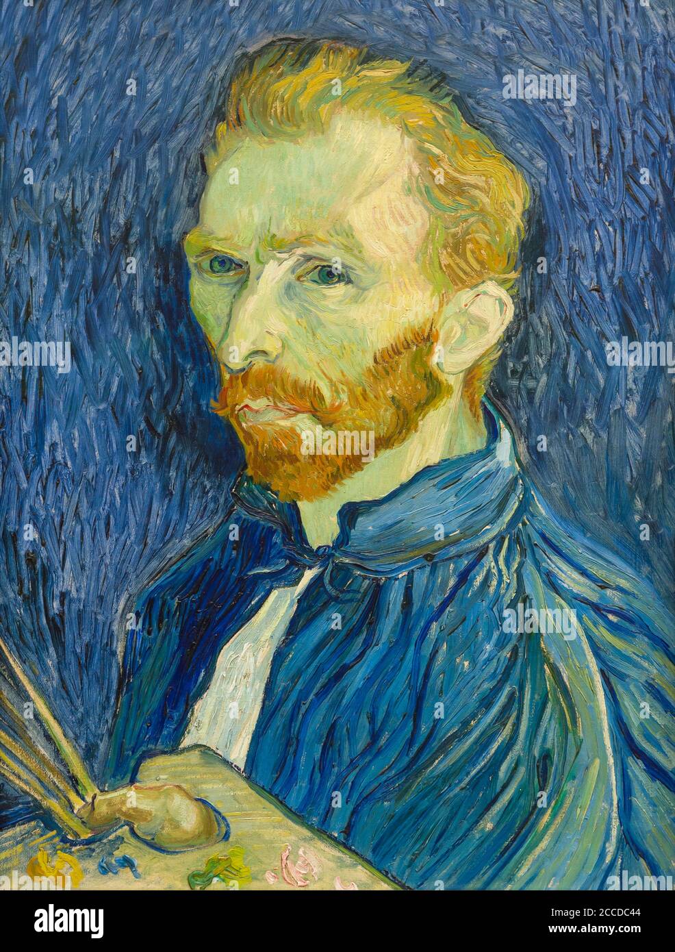 Self-Portrait, Vincent van Gogh, 1889, National Gallery of Art, Washington DC, USA, North America Stock Photo