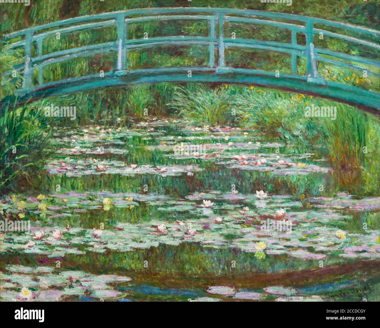 The Japanese Footbridge, Claude Monet, 1899, National Gallery of Art, Washington DC, USA, North America Stock Photo