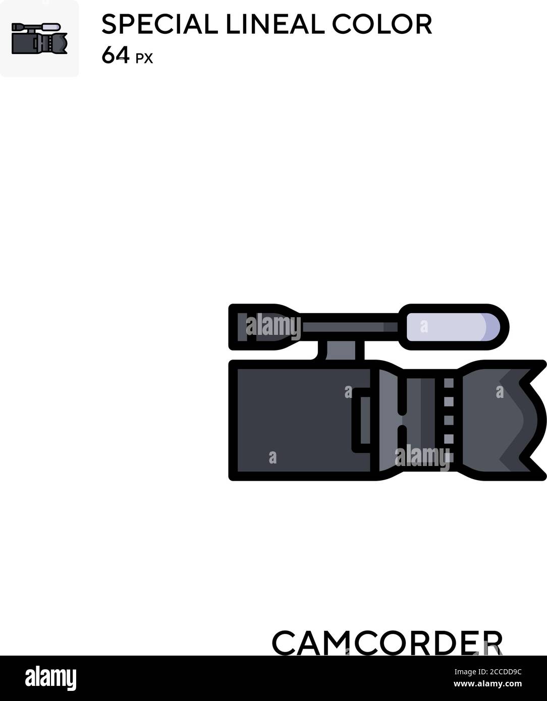 Camcorder Special lineal color icon. Illustration symbol design ...