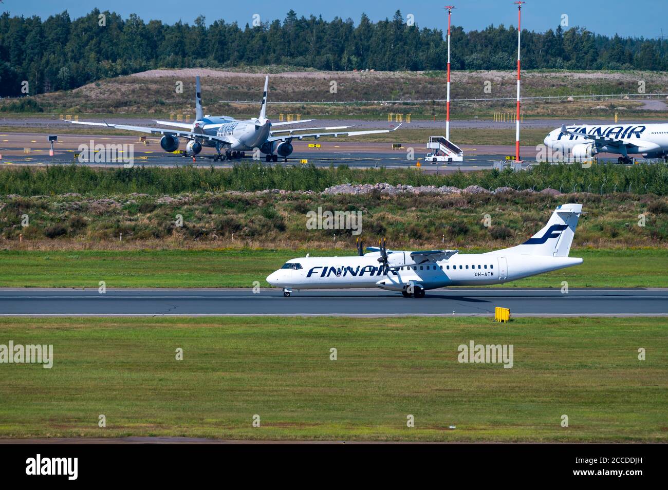 https www alamy com helsinki finland august 21 2020 oh atm finnair atr 72 500 operated by norra taking off from helsinki vantaa airport image369089689 html