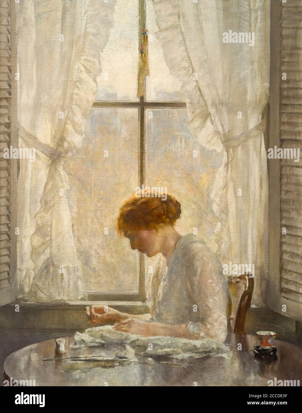 The Seamstress, Joseph Rodefer DeCamp, 1916, National Gallery of Art, Washington DC, USA, North America Stock Photo