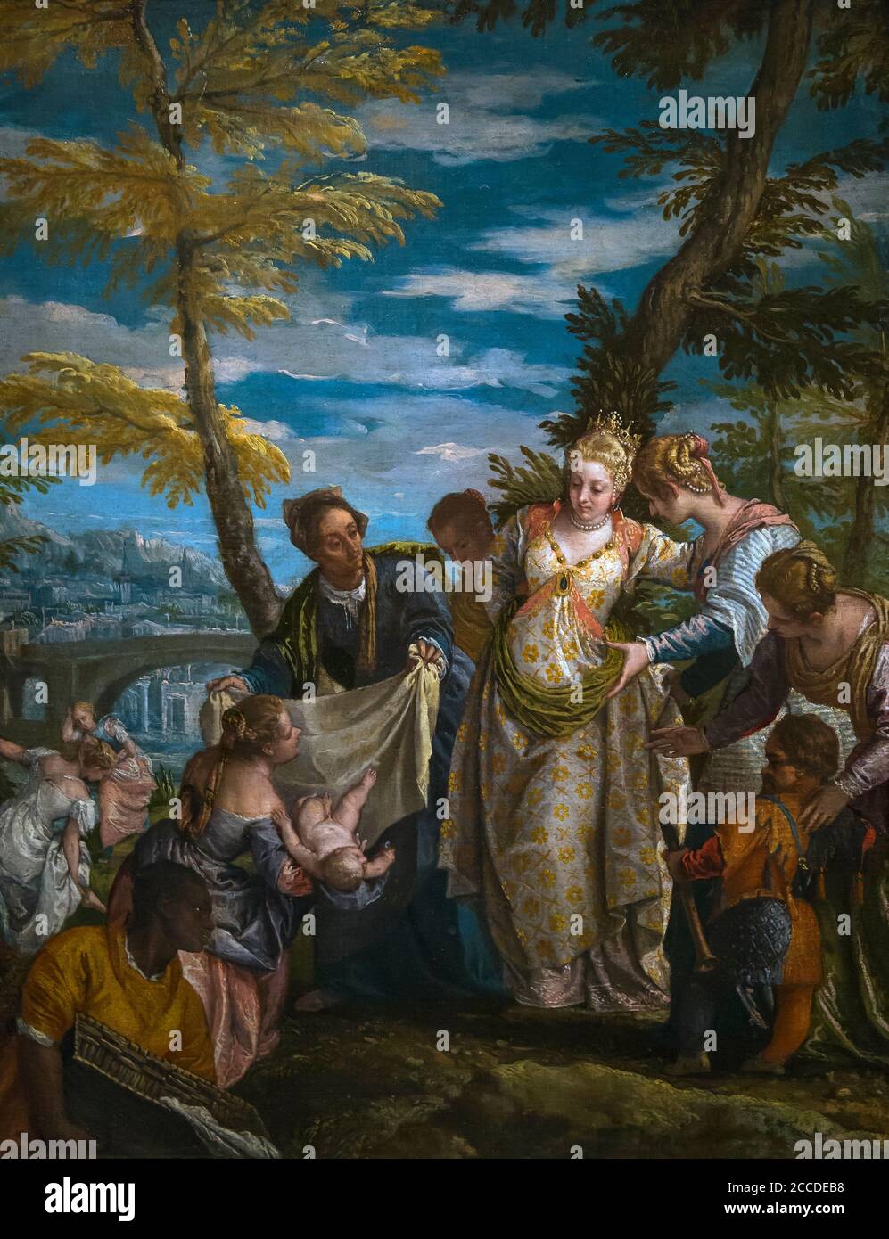 The Finding of Moses, Veronese, circa 1570-1575, National Gallery of Art, Washington DC, USA, North America Stock Photo