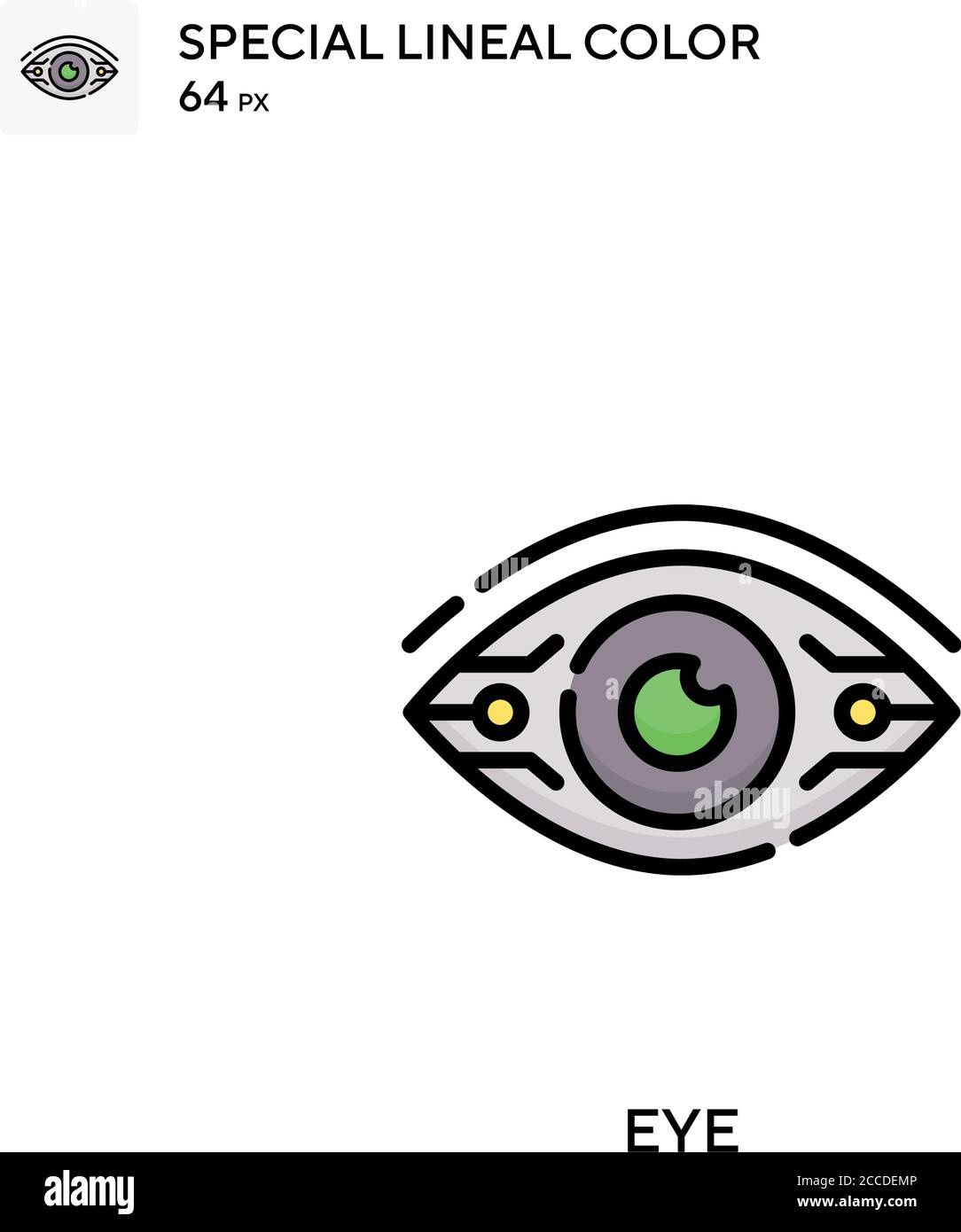 Eye Special lineal color icon. Illustration symbol design template for ...