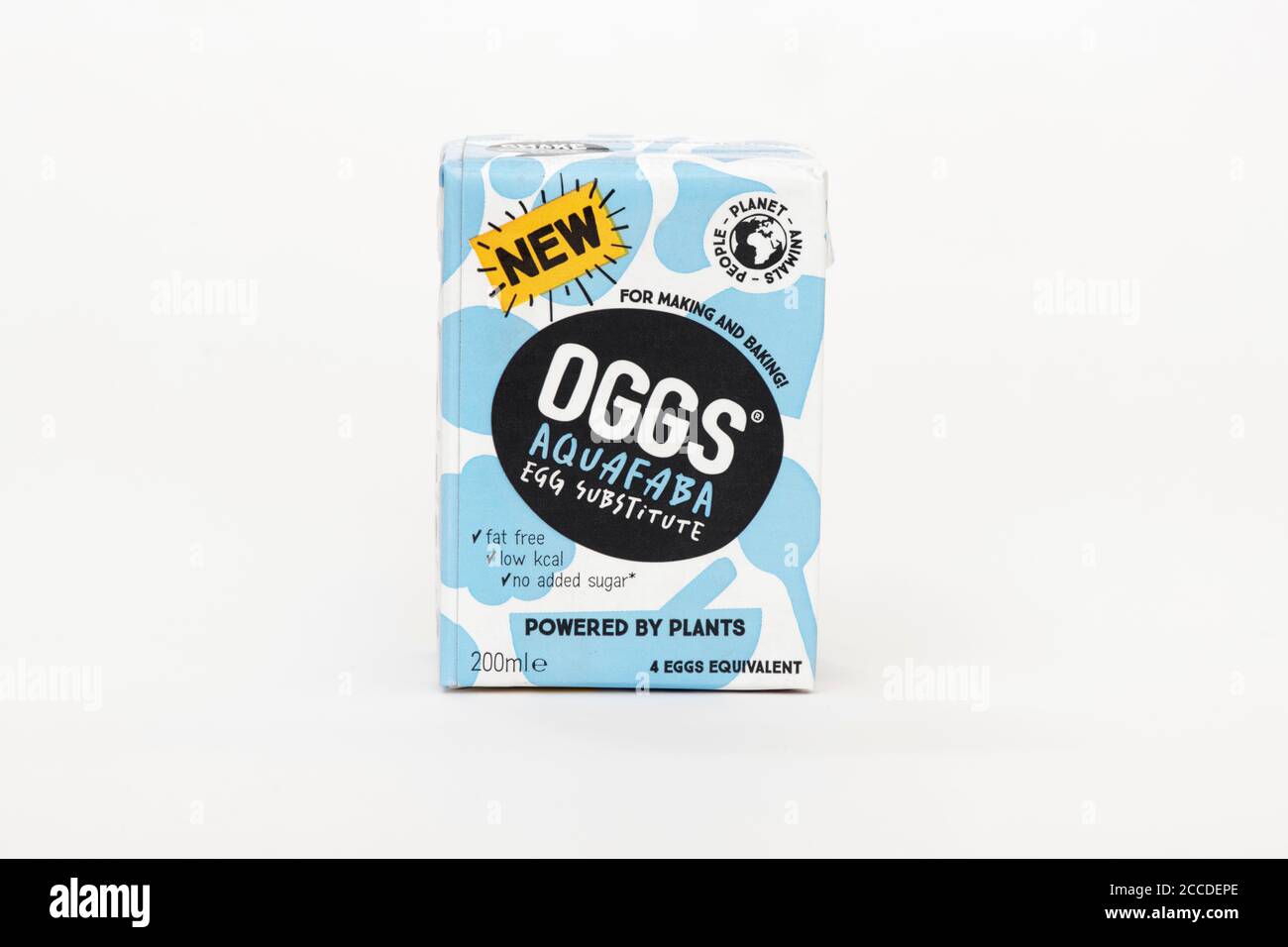 Oggs Aquafaba Vegan All Plant Based Liquid Egg Substitute Carton Stock Photo Alamy