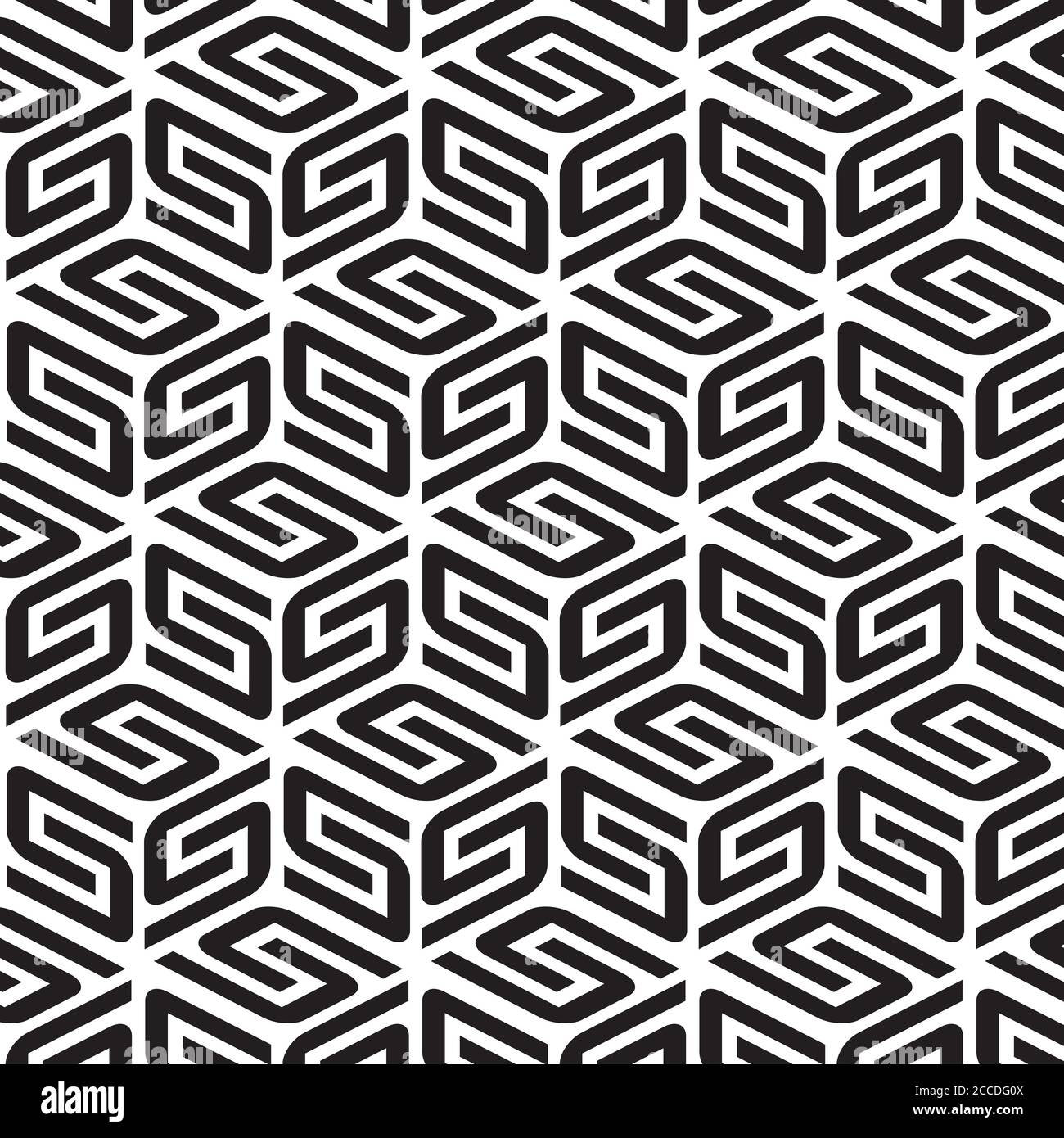 Seamless pattern with black letter S Stock Vector Image & Art - Alamy