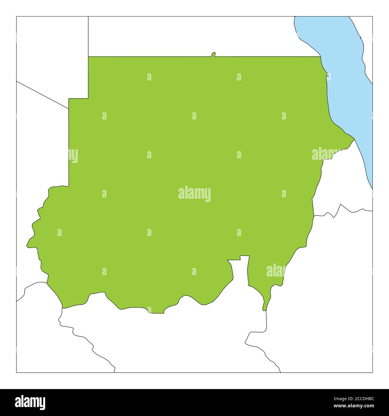 Map of sudan hi-res stock photography and images - Alamy