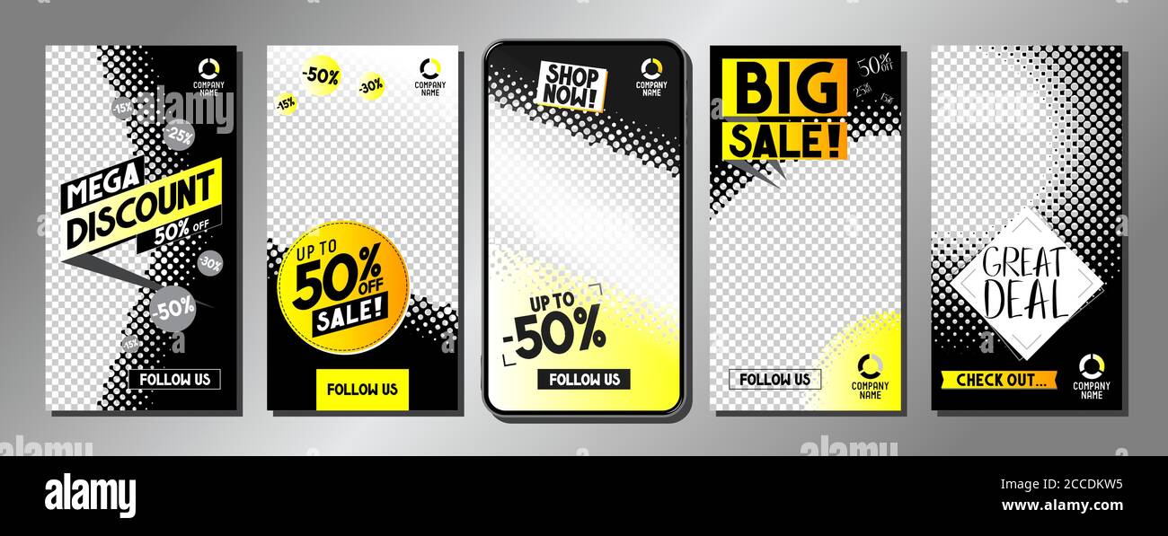 Proportion Advertisement Social media advertisement - sale templates - vector illustration, 16:9 ...