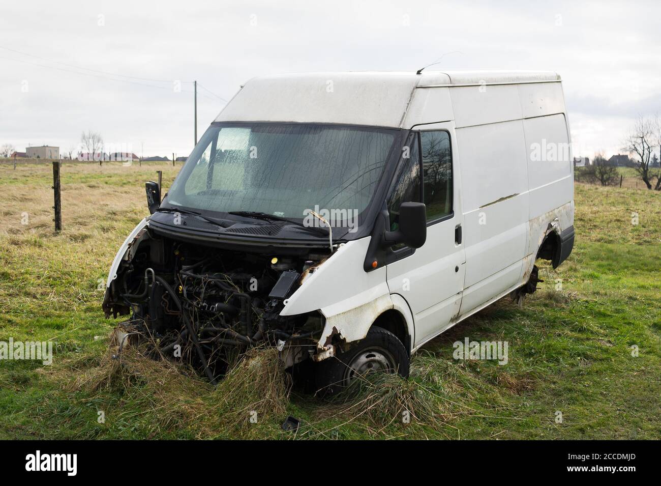 crashed vans for sale
