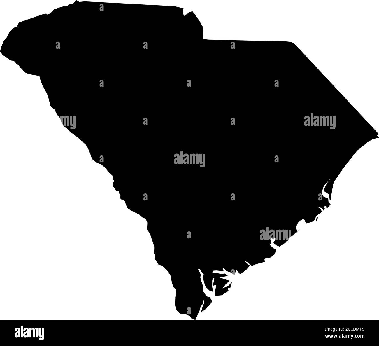 South carolina state map Black and White Stock Photos & Images Alamy