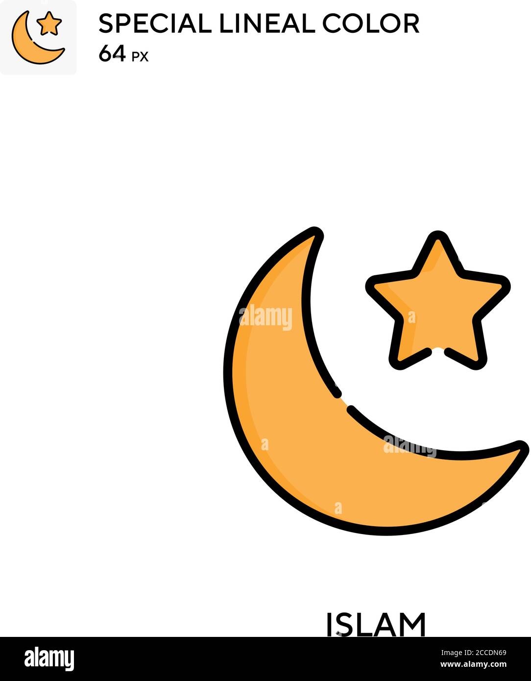 Islam Special lineal color icon. Illustration symbol design template ...