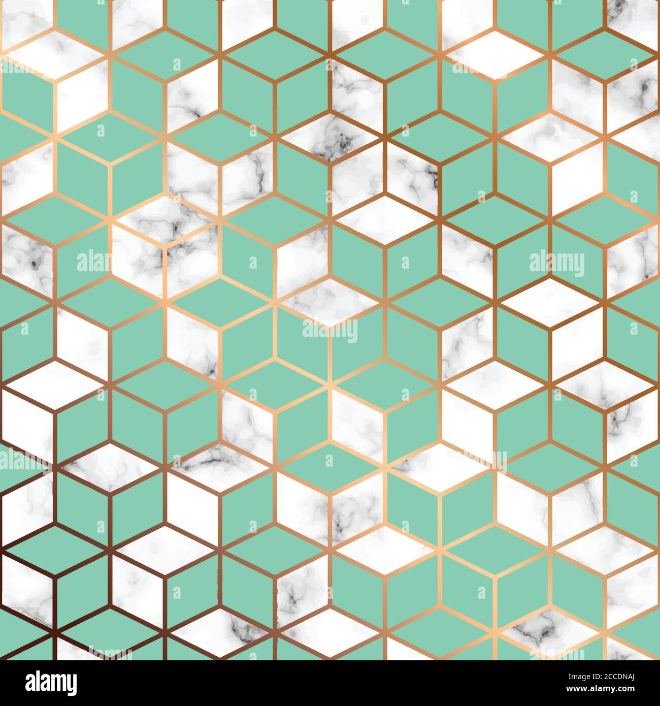 Vector marble texture, seamless pattern design with golden geometric ...