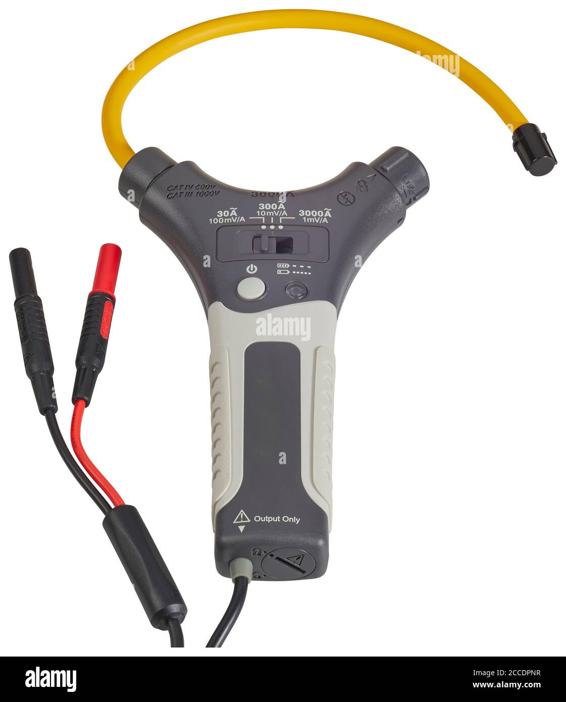 Clampmeter cut out on white background Stock Photo