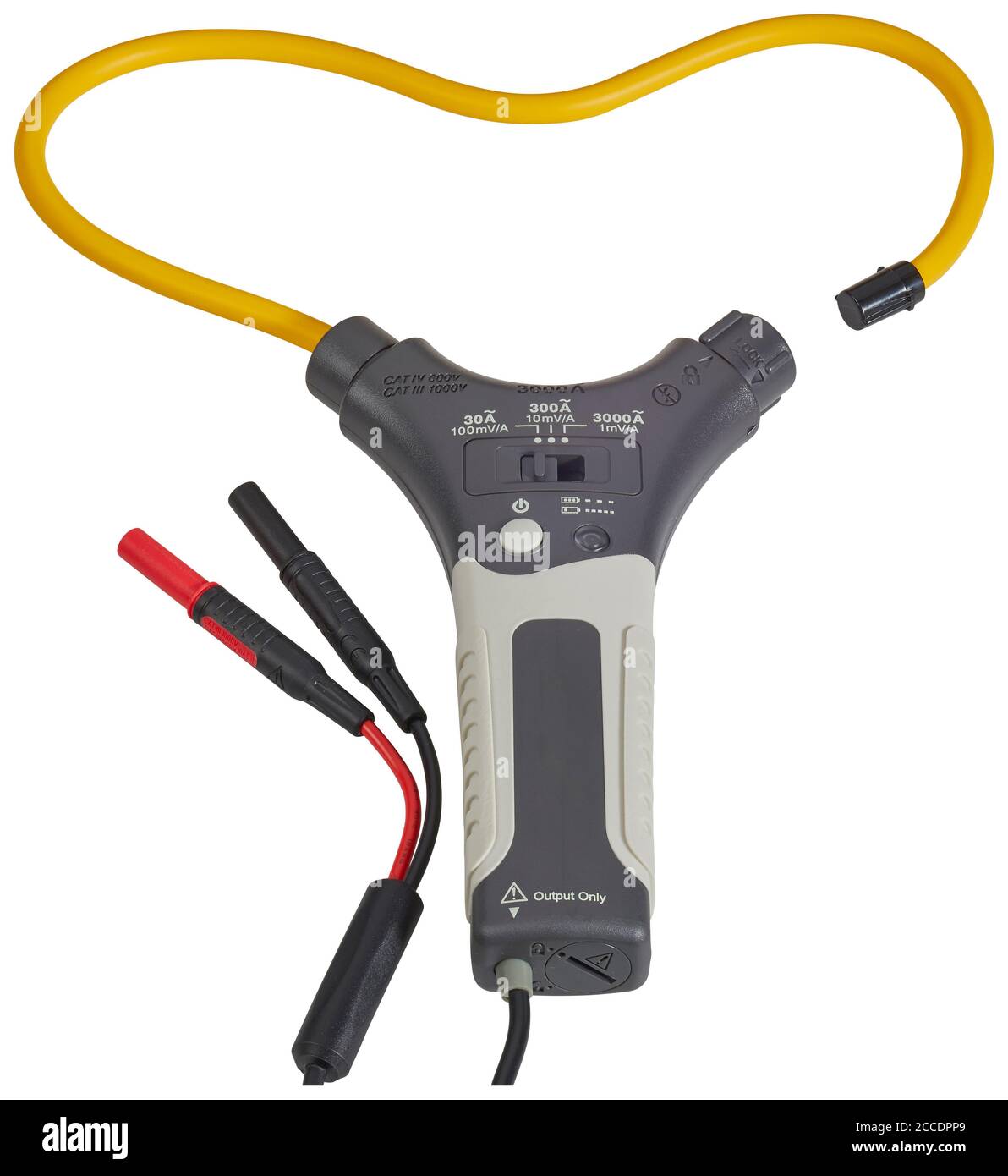 Clampmeter cut out on white background Stock Photo